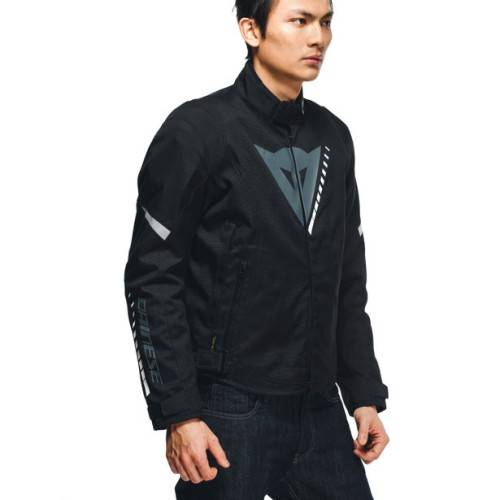 VELOCE D-DRY JACKET BLACK/CHARCOAL-GRAY/WHITE | DAINESE