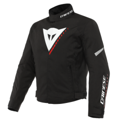 VELOCE D-DRY JACKET BLACK WHITE LAVA-RED | DAINESE