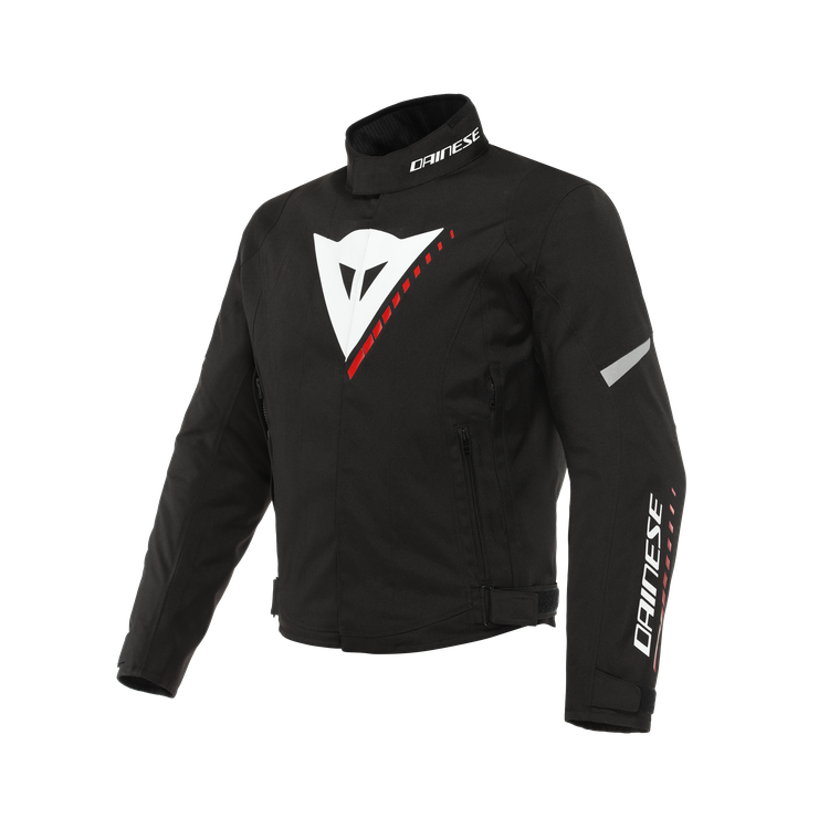 VELOCE D-DRY JACKET BLACK WHITE LAVA-RED | DAINESE