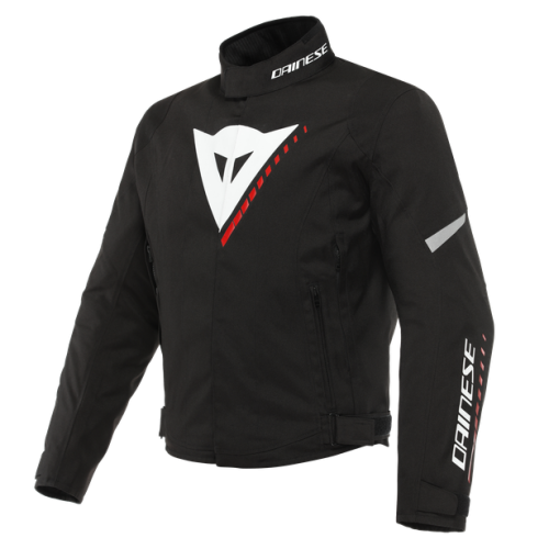 VELOCE D-DRY JACKET BLACK WHITE LAVA-RED | DAINESE
