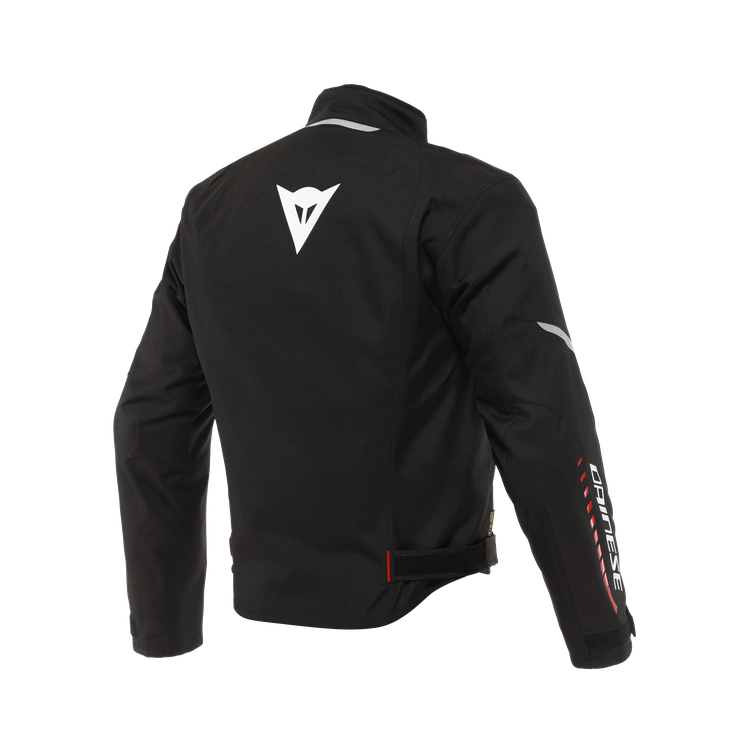 VELOCE D-DRY JACKET BLACK WHITE LAVA-RED | DAINESE