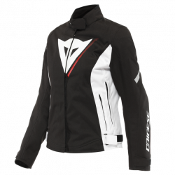 VELOCE LADY D-DRY JACKET BLACK WHITE LAVA-RED | DAINESE