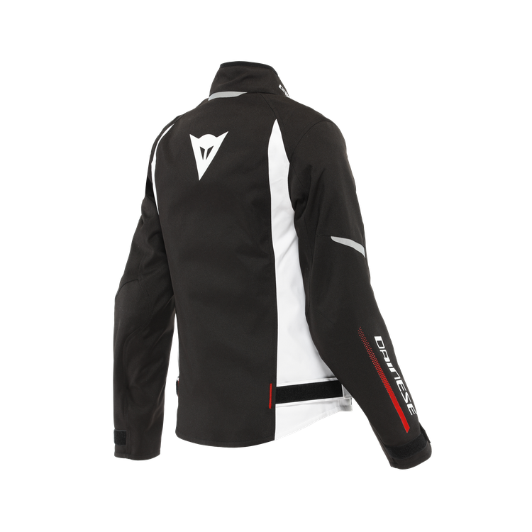 VELOCE LADY D-DRY JACKET BLACK WHITE LAVA-RED | DAINESE