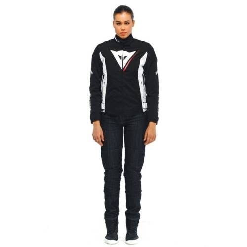VELOCE LADY D-DRY JACKET BLACK WHITE LAVA-RED | DAINESE
