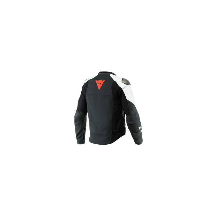 SPORTIVA LEATHER JACKET BLACK-MATT/BLACK-MATT/WHITE | DAINESE
