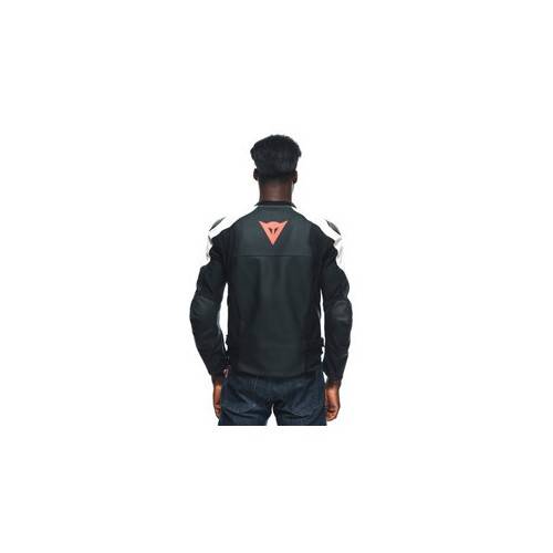 SPORTIVA LEATHER JACKET BLACK-MATT/BLACK-MATT/WHITE | DAINESE