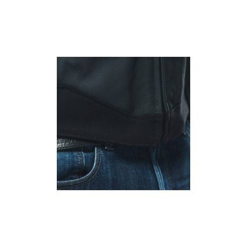 SPORTIVA LEATHER JACKET BLACK-MATT/BLACK-MATT/WHITE | DAINESE