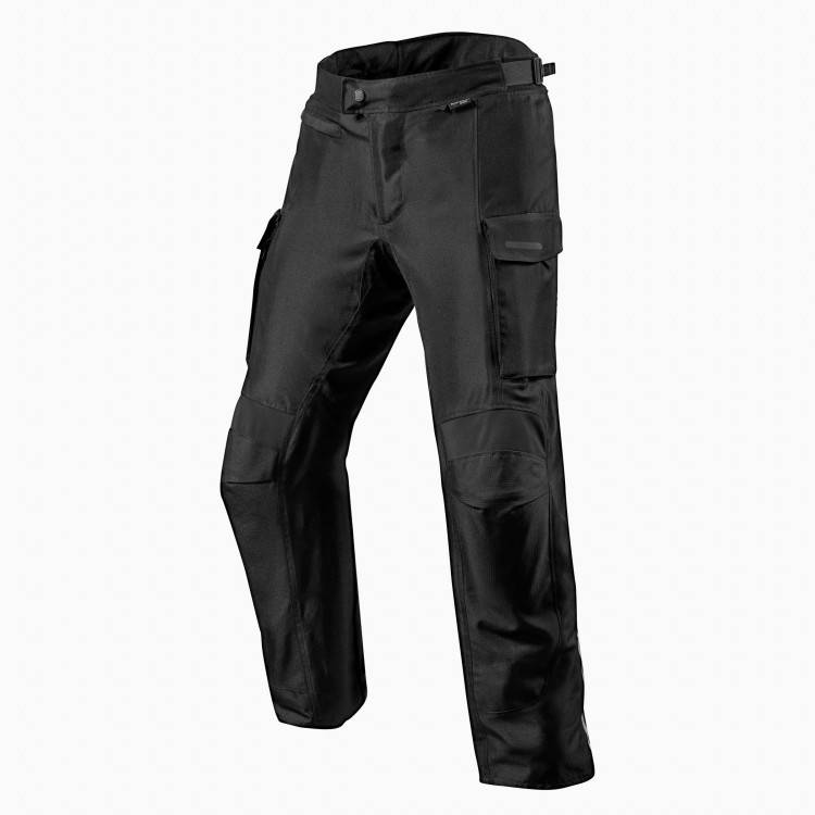 PANTALONI OUTBACK 3 NERO ALLUNGATO REGULAR | REV IT