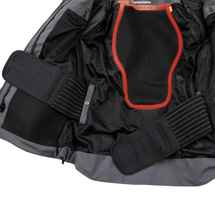 GIACCA J-ZERO GRIGIO SCURO ROSSO | T.UR