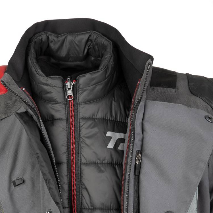 GIACCA J-ZERO GRIGIO SCURO ROSSO | T.UR
