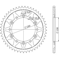 541050147 CORONA IN ACCIAIO P520 - Z47 (DIS.10501) | SGR