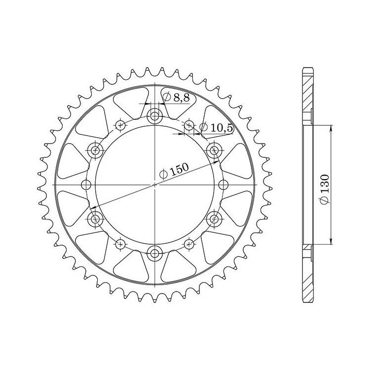541050147 CORONA IN ACCIAIO P520 - Z47 (DIS.10501) | SGR