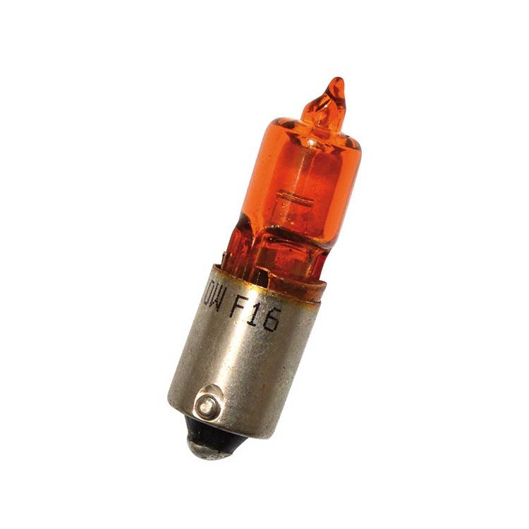 201133 LAMPADA HERT 12V-10W BAY9S ALOGENA ARANCIO (C10) | SGR