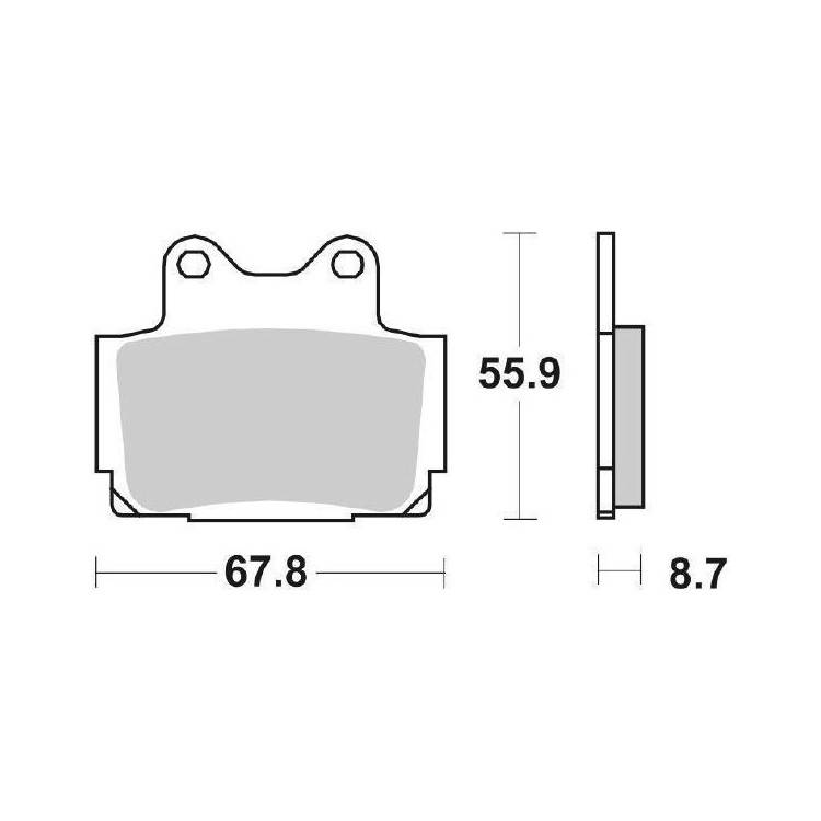 6565705 PASTIGLIE FRENO ANTERIORE SBS 570HS | SGR