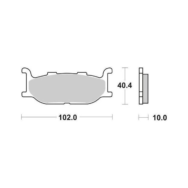6566635 PASTIGLIE FRENO ANTERIORE SBS 663HS | SGR
