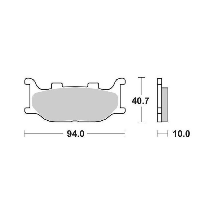 6566915 PASTIGLIE FRENO ANTERIORE SBS 691HS | SGR