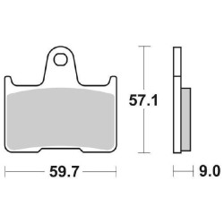 6567656 PASTIGLIE FRENO POSTERIORE SBS 765LS | SGR