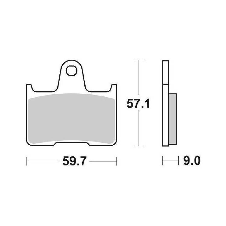 6567656 PASTIGLIE FRENO POSTERIORE SBS 765LS | SGR