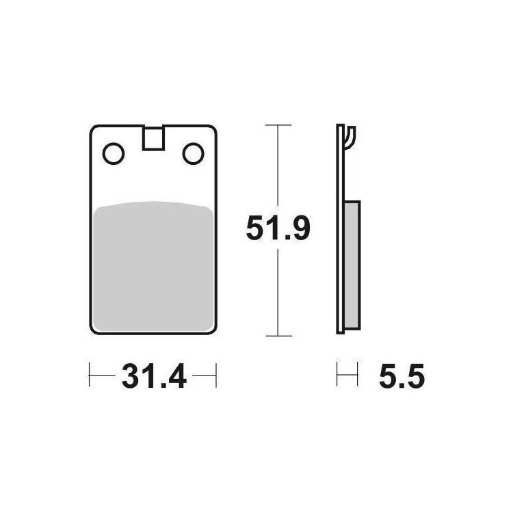 6561320 PASTIGLIE FRENO SBS 132HF | SGR