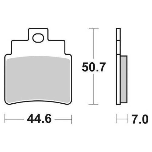 6561710 SET 4 PASTIGLIE FRENO SBS 171HF | SGR