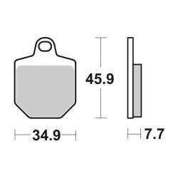 6568435 SET 4 PASTIGLIE FRENO SBS 843HS | SGR