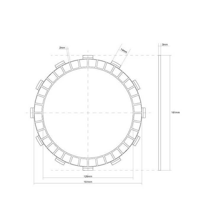 741265 DISCO FRIZIONE GUARNITO FCC | SGR