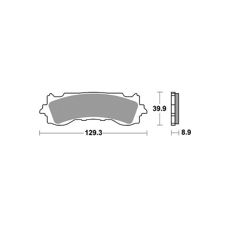 6569525 PASTIGLIE FRENO ANTERIORE SBS 952HS | SGR
