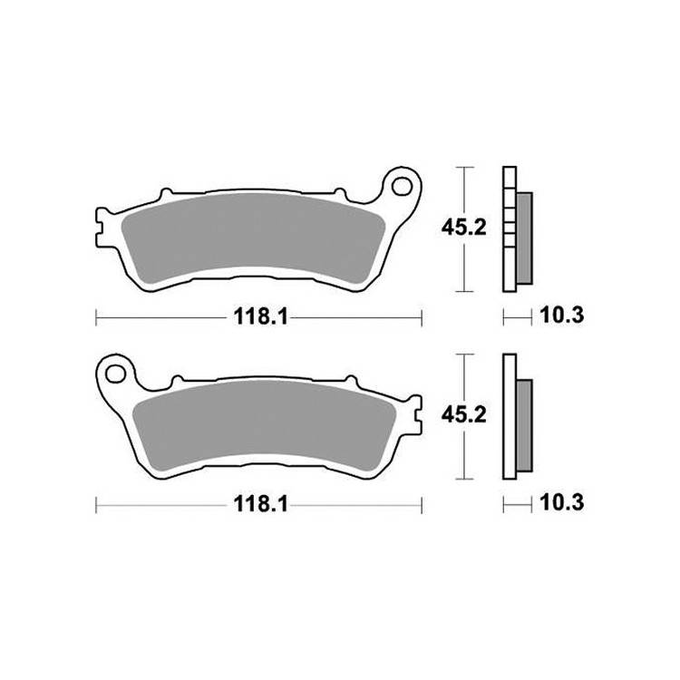 656953SP PASTIGLIE FRENO ANTERIORE SBS 953SP | SGR