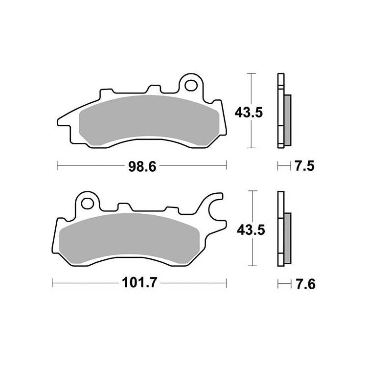 6569580 PASTIGLIE FRENO SBS 958HF | SGR