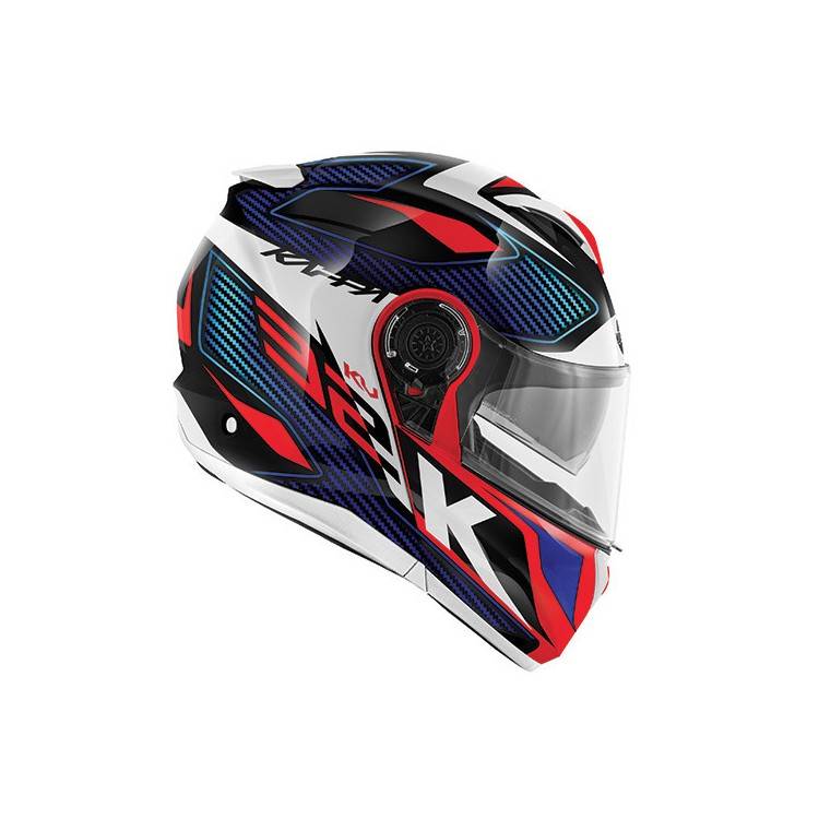 CASCO MOD KV32 ORLANDO BLU LUCIDO ROSSO | KAPPA