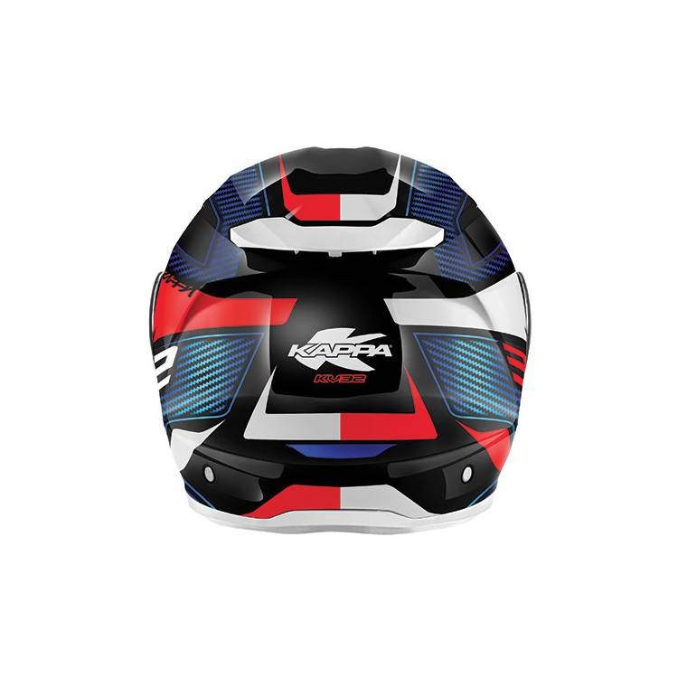 CASCO MOD KV32 ORLANDO BLU LUCIDO ROSSO | KAPPA