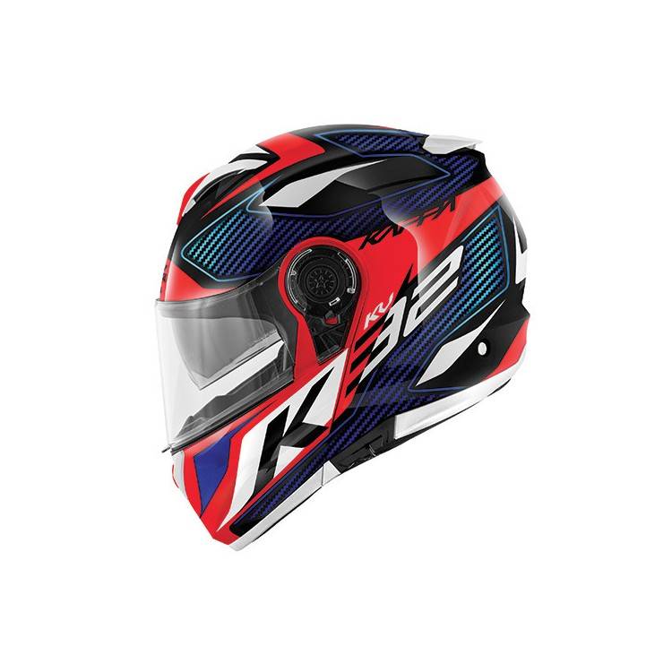 CASCO MOD KV32 ORLANDO BLU LUCIDO ROSSO | KAPPA