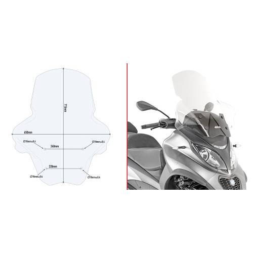 SPOILER PIAGGIO MP3 350/500 GIVI | D5613ST