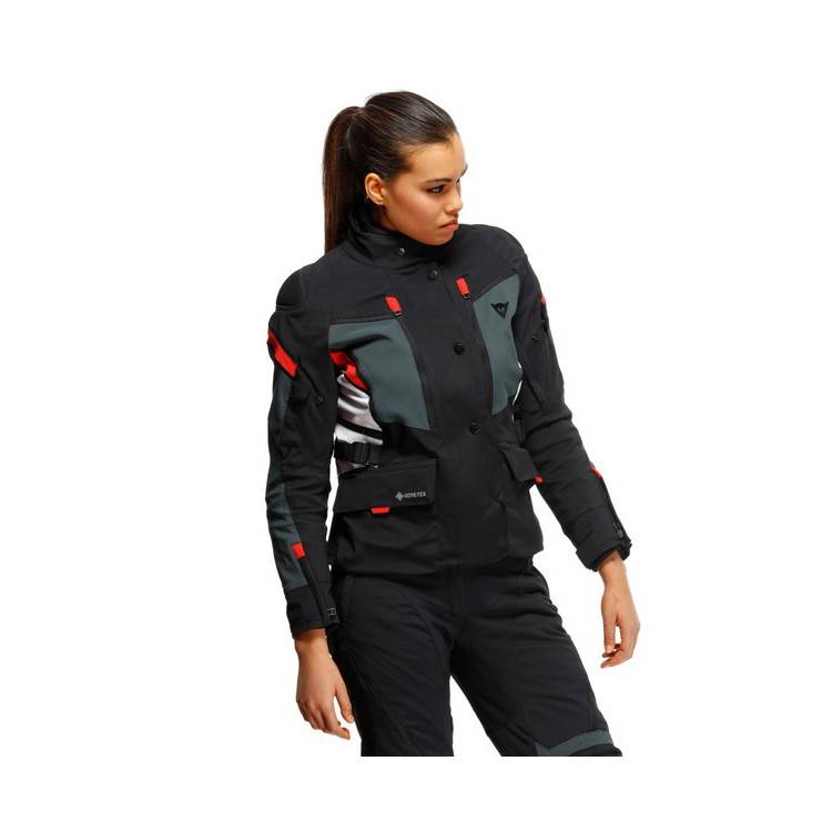 GIACCA CARVE MASTER 3 LADY GORE-TEX BLACK EBONY LAVA-RED | DAINESE