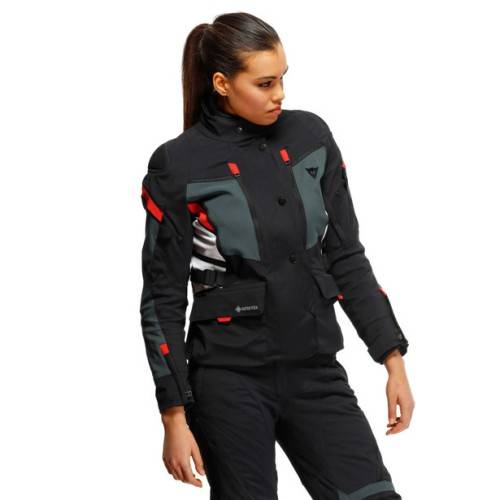 GIACCA CARVE MASTER 3 LADY GORE-TEX BLACK EBONY LAVA-RED | DAINESE