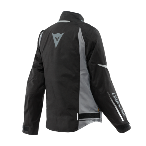 GIACCA VELOCE LADY D-DRY BLACK CHARCOAL-GRAY WHITE || DAINESE