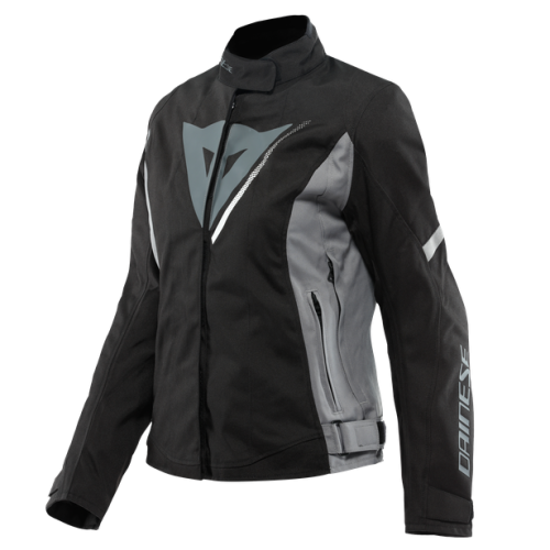 GIACCA VELOCE LADY D-DRY BLACK CHARCOAL-GRAY WHITE || DAINESE