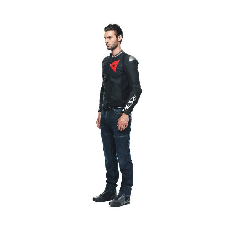 GIACCA PELLE SPORTIVA BLACK-MATT BLACK-MATT BLACK-MATT | DAINESE
