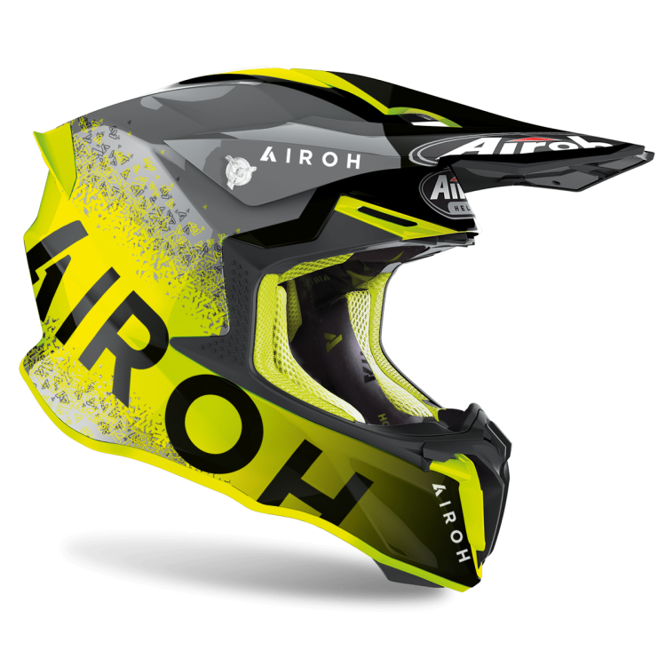 CASCO OFFROAD TWIST 2.0 BIT YELLOW GLOSS | AIROH