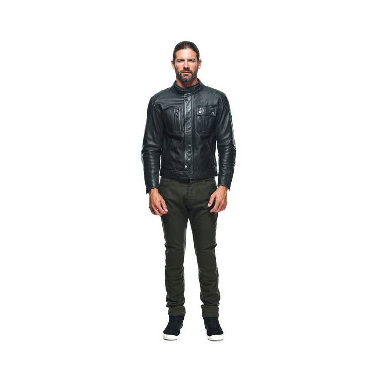 GIACCA IN PELLE ATLAS LEATHER JACKET BLACK | DAINESE