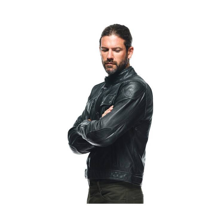 GIACCA IN PELLE ATLAS LEATHER JACKET BLACK | DAINESE