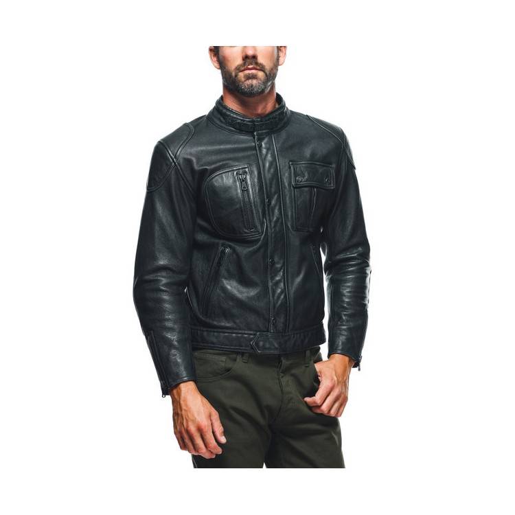 GIACCA IN PELLE ATLAS LEATHER JACKET BLACK | DAINESE