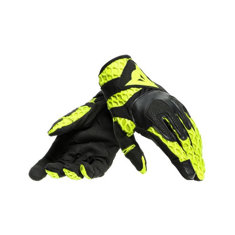 GUANTI AIR-MAZE UNISEX GLOVES BLACK FLUO-YELLOW | DAINESE