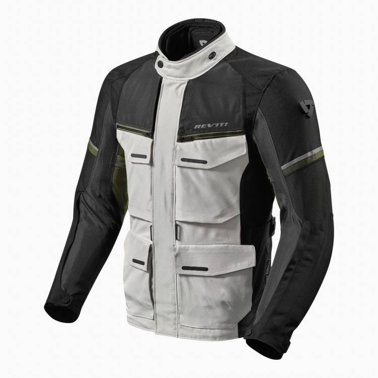 GIACCA OUTBACK 3- ARGENTO-VERDE REGULAR | REV'IT