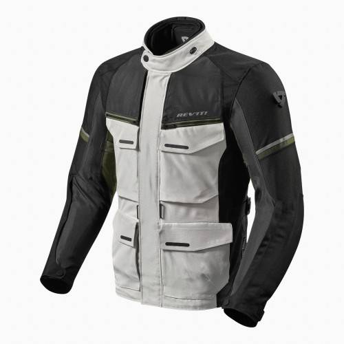 GIACCA OUTBACK 3- ARGENTO-VERDE REGULAR | REV'IT