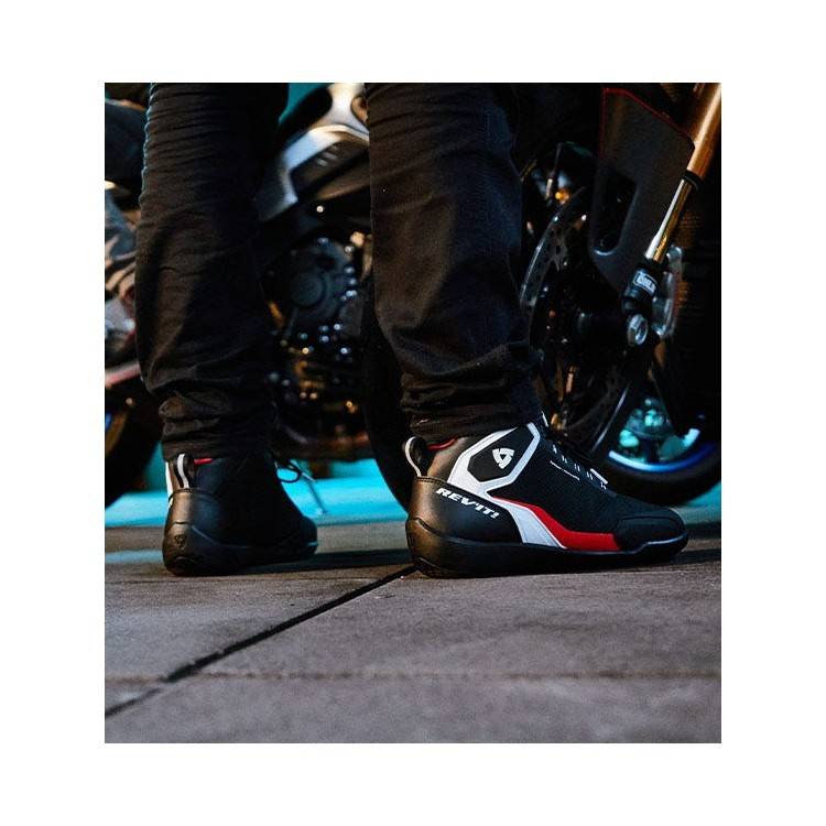 SCARPE G-FORCE H2O- NERO-NEON ROSSO REGULAR | REV'IT