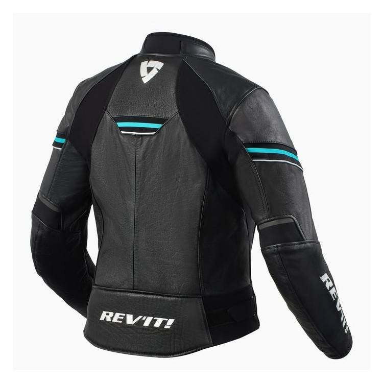 GIACCA MEDIAN LADIES- BLACK-TURQUOISE REGULAR | REV'IT