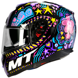 CASCO INTEGRALE ATOM SV AXA A1 GLOSS BLACK | MT HELMETS