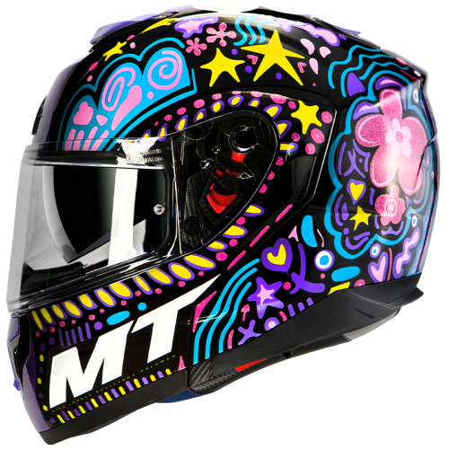 CASCO INTEGRALE ATOM SV AXA A1 GLOSS BLACK | MT HELMETS