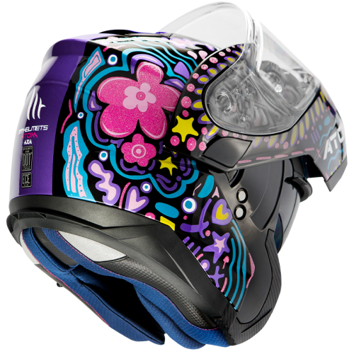 CASCO INTEGRALE ATOM SV AXA A1 GLOSS BLACK | MT HELMETS